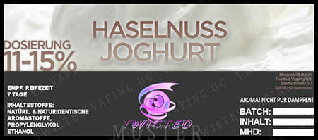 Haselnuss-Joghurt - Aroma Twisted 10ml