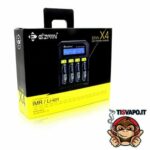 Caricabatterie Efan X4 LCD display con USB e carica auto