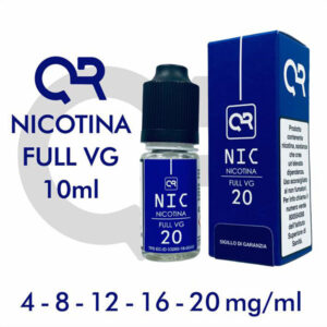Basetta Nicotina Full VG (4 / 8 / 12 / 16 / 20) mg/ml 10ml - QR Flavour