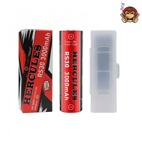 Hercules batteria ricaricabile 18650 3000mah 20A - Fumytech