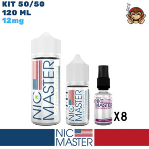 Kit Base Neutra 50/50 120ml 12mg/ml nicotina - Nic Master