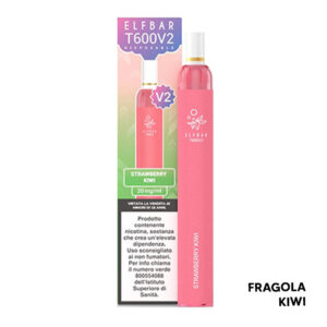 STRAWBERRY KIWI - T600 V2 - Pod Mod Usa e Getta - Elfbar