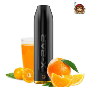 FIZZY ORANGE - 1500 Tiri (senza nicotina) - Pod Mod Usa e Getta - X-Bar