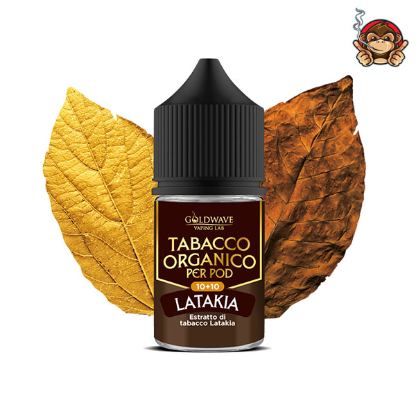 LATAKIA - Tabacco Organico per Pod - Aroma Mini Shot 10+10 - Goldwave