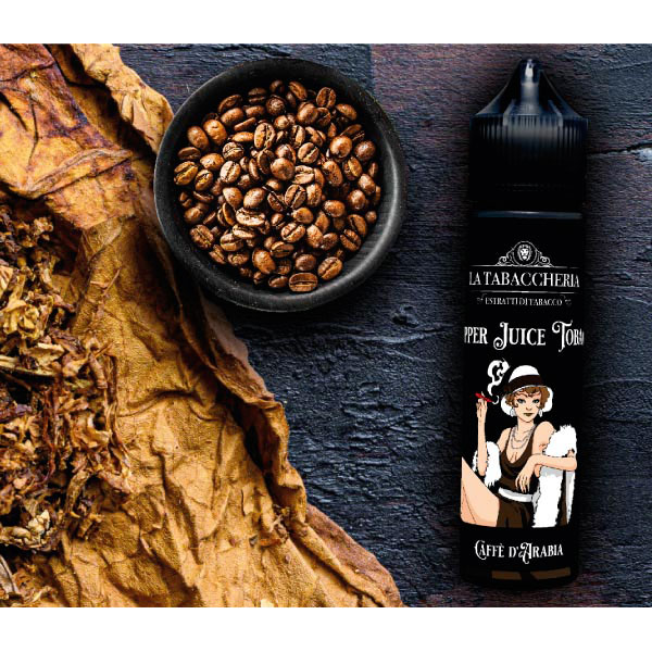 CAFFÈ D'ARABIA - Extra Dry 4Pod - Linea Flapper Juice Tobacco - Liquido Scomposto 20ml - La Tabaccheria