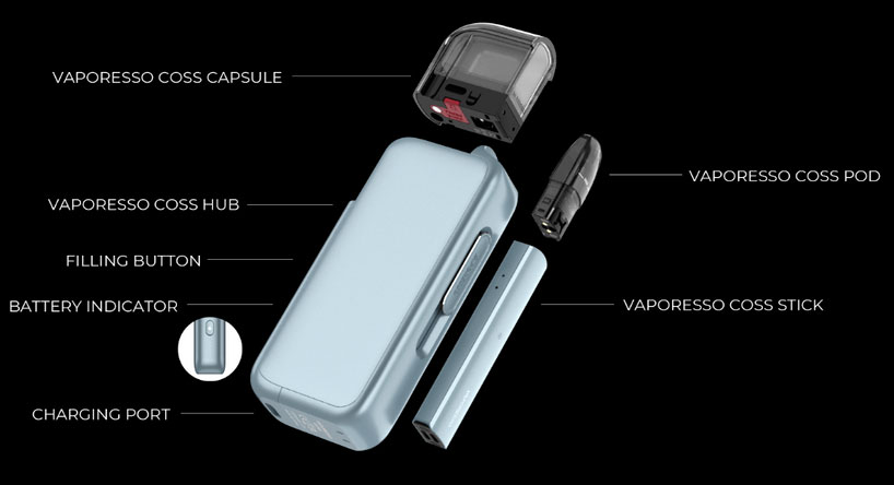 COSS Pod Mod con PowerBank - Vaporesso