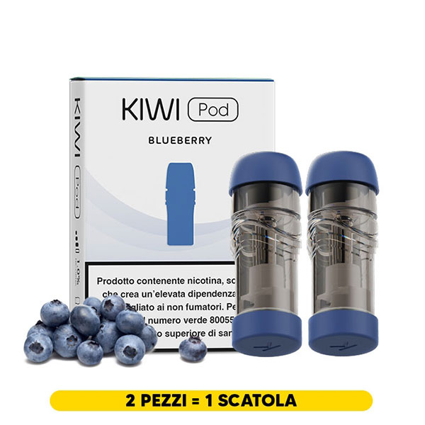 BLUEBERRY Pod precaricata per Kiwi/Kiwi 2 - (Pod singola) - Kiwi Vapor