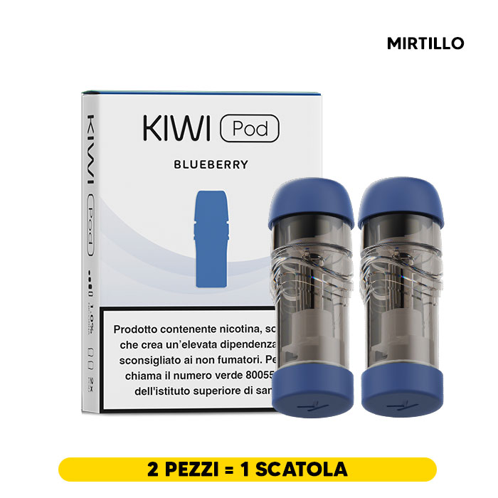 BLUEBERRY Pod precaricata per Kiwi/Kiwi 2 - (Pod singola) - Kiwi Vapor