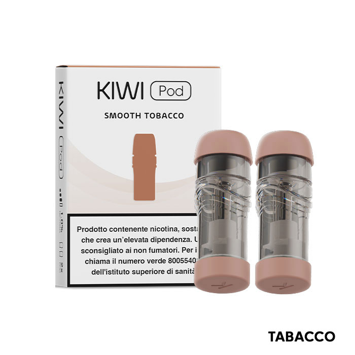 SMOOTH TOBACCO Pod precaricata per Kiwi/Kiwi 2 - (Pod singola) - Kiwi Vapor