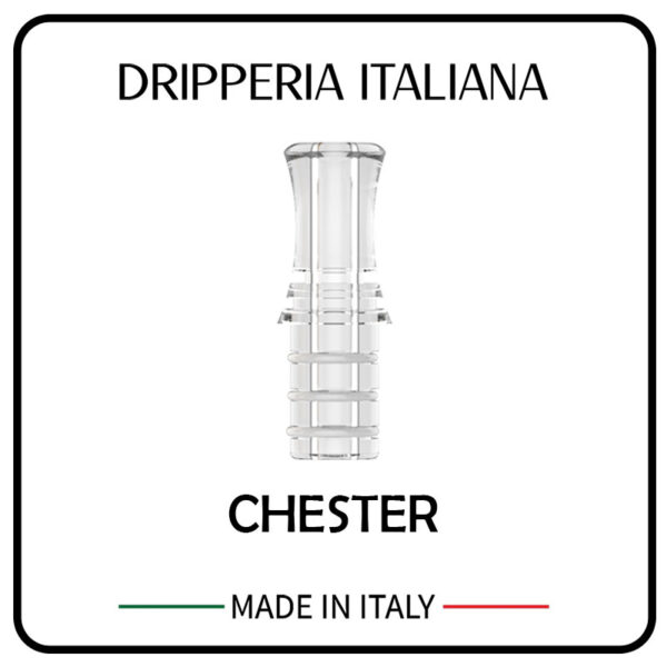 CHESTER - Drip Tip per Kiwi / Kiwi 2 / Kiwi Spark / Wenax M1 / Wenax S3 - Dripperia Italiana