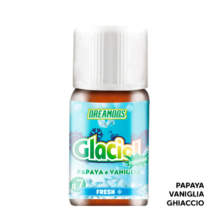 Papaya e Vaniglia N7 - Glacial Explosion – Aroma Concentrato 10ml - Dreamods