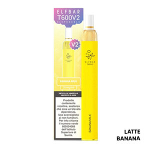 BANANA MILK - T600 V2 - Pod Mod Usa e Getta - Elfbar