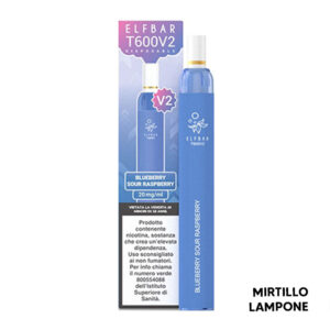 BLUEBERRY SOUR RASPBERRY - T600 V2 - Pod Mod Usa e Getta - Elfbar