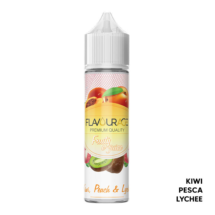 Kiwi, Peach & Lychee - Fresh Fruity - Liquido Scomposto 20ml - Flavourage