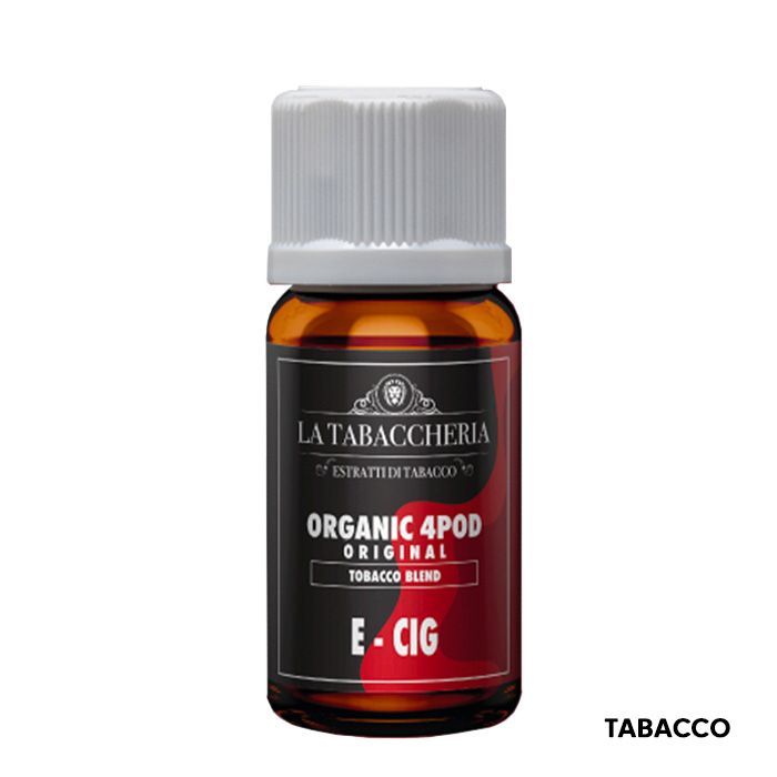 E-CIG - Organic 4 Pod – Aroma Concentrato 10ml – La Tabaccheria