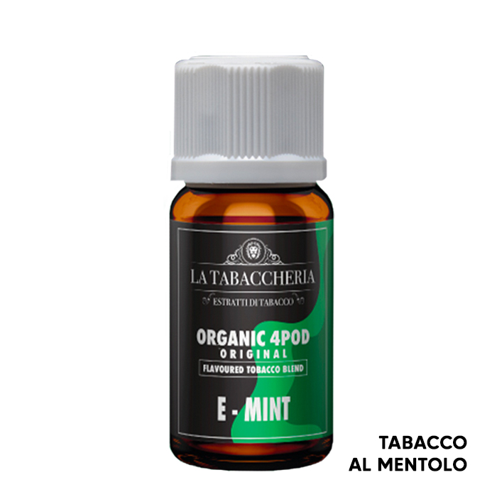 E-MINT - Organic 4 Pod – Aroma Concentrato 10ml – La Tabaccheria