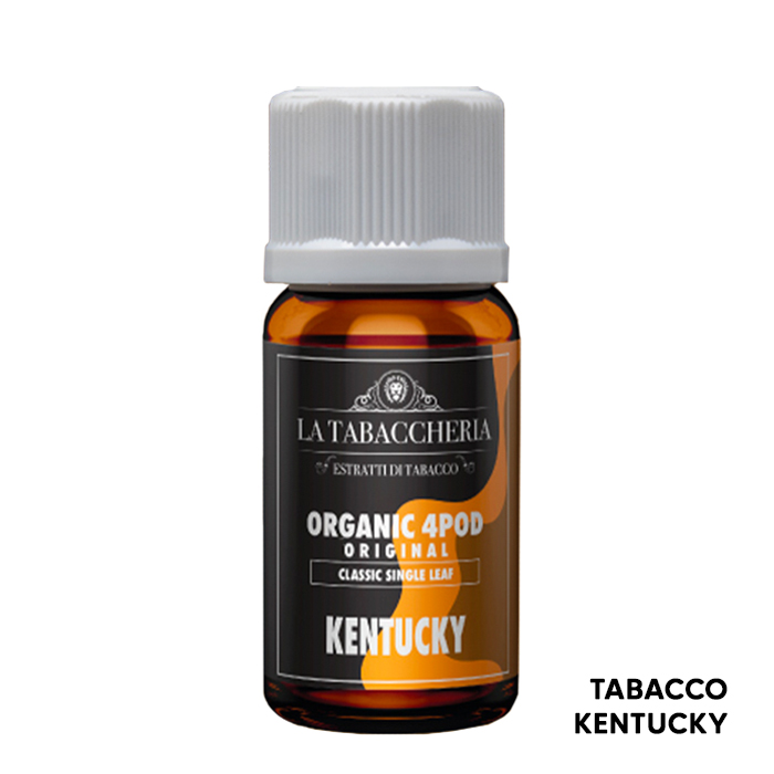 KENTUCKY Organic 4Pod Single Leaf - Aroma Concentrato 10ml - La Tabaccheria