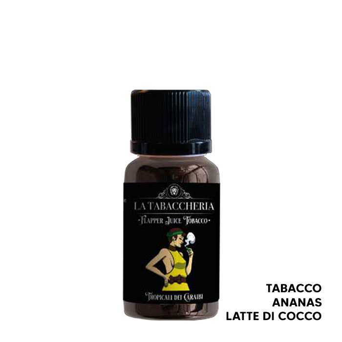 TROPICALI DEI CARAIBI - Extra Dry 4Pod - Linea Flapper Juice Tobacco - Liquido Scomposto 20ml - La Tabaccheria