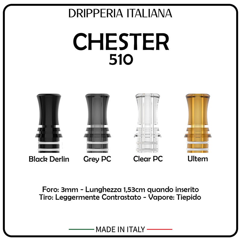 CHESTER - Drip Tip 510 - Dripperia Italiana