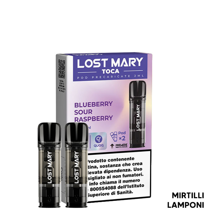 BLUEBERRY SOUR RASPBERRY - Pod Precaricata TOCA AIR - Elf Bar