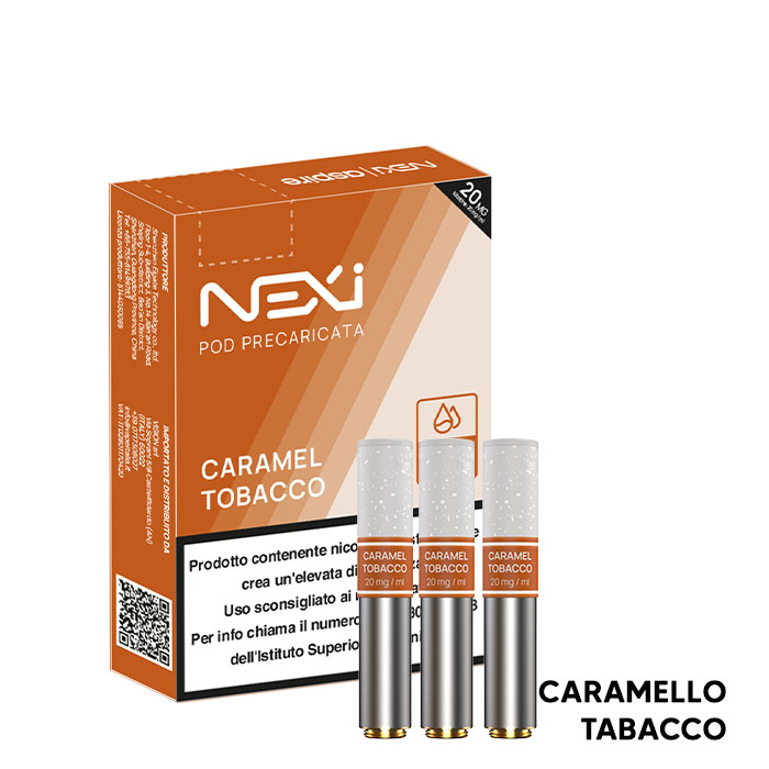 CARAMEL TOBACCO - Pod Precaricate Nexi - (3 Pezzi) - Aspire