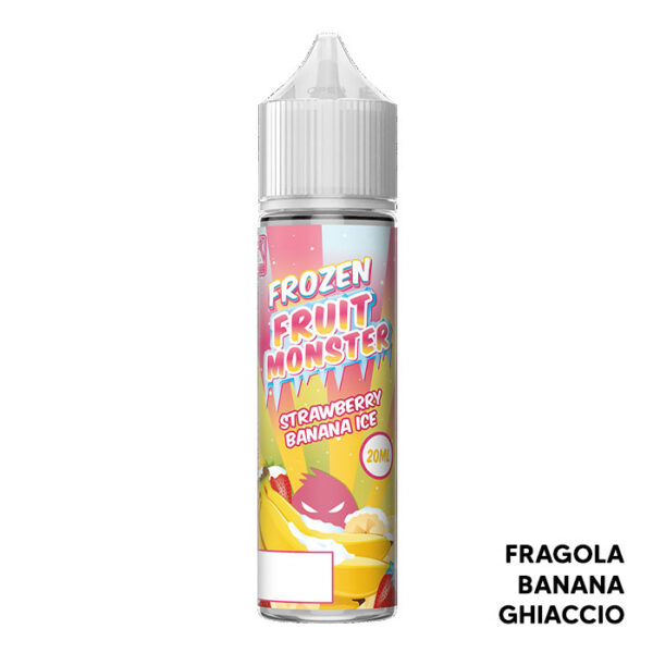 STRAWBERRY BANANA ICE - Frozen Fruit Monster - Liquido Scomposto 20ml - Monster Vape Labs