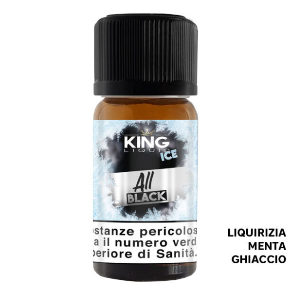 ALL BLACK - Premium Ice - Aroma Concentrato 10ml - King Liquid