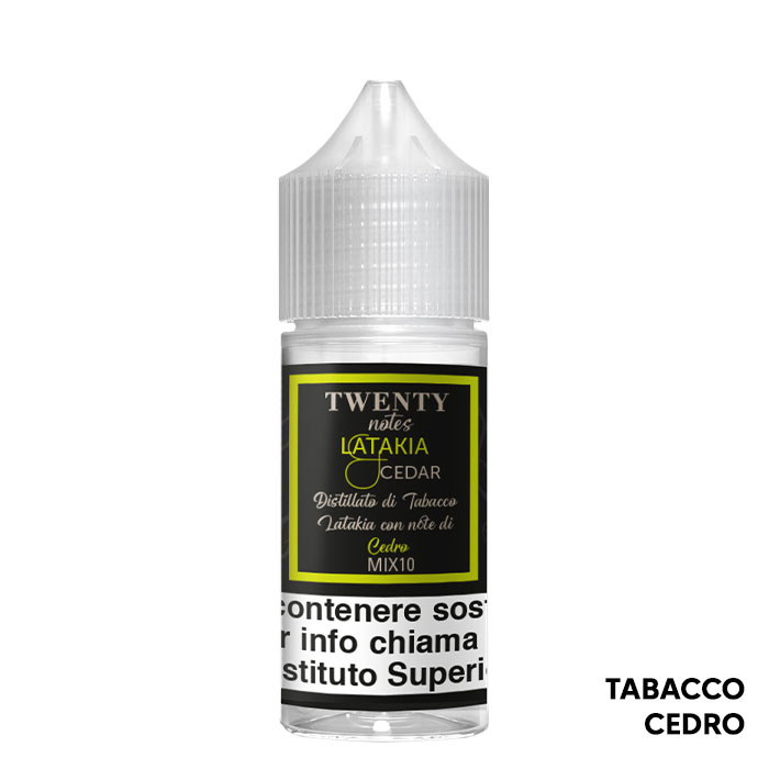 LATAKIA E CEDAR - Twenty Notes - Mix Series 10ml - TNT Vape