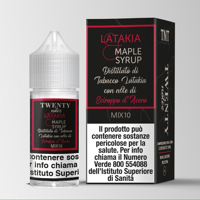 LATAKIA E MAPLE SYRUP - Twenty Notes - Mix Series 10ml - TNT Vape