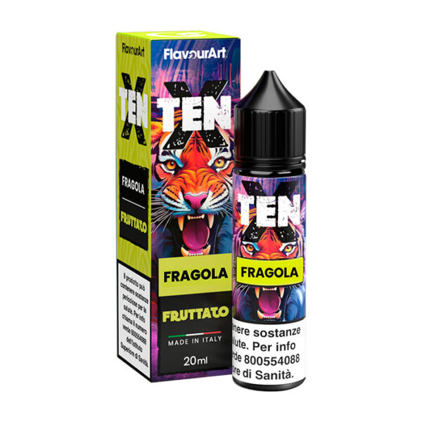 FRAGOLA - Ten X - Liquido Scomposto 20ml - Flavourart