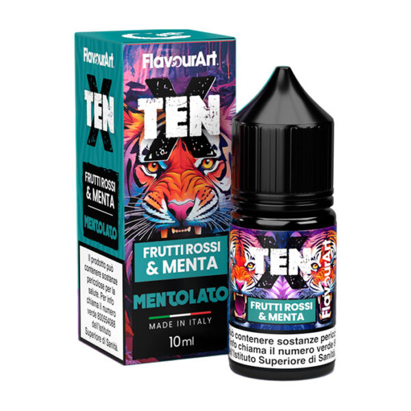 FRUTTI ROSSI & MENTA - Ten X - Aroma Mini Shot 10+10 - Flavourart