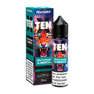 FRUTTI ROSSI & MENTA - Ten X - Liquido Scomposto 20ml - Flavourart