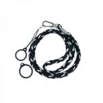 Laccetto intrecciato con 2 anelli in Silicone