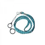 Laccetto intrecciato con 2 anelli in Silicone