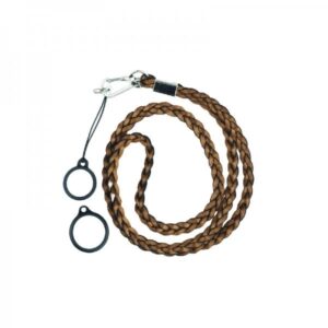 Laccetto intrecciato con 2 anelli in Silicone