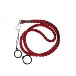 Laccetto intrecciato con 2 anelli in Silicone