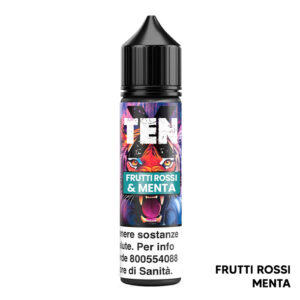 FRUTTI ROSSI & MENTA – Ten X – Liquido Scomposto 20ml – Flavourart