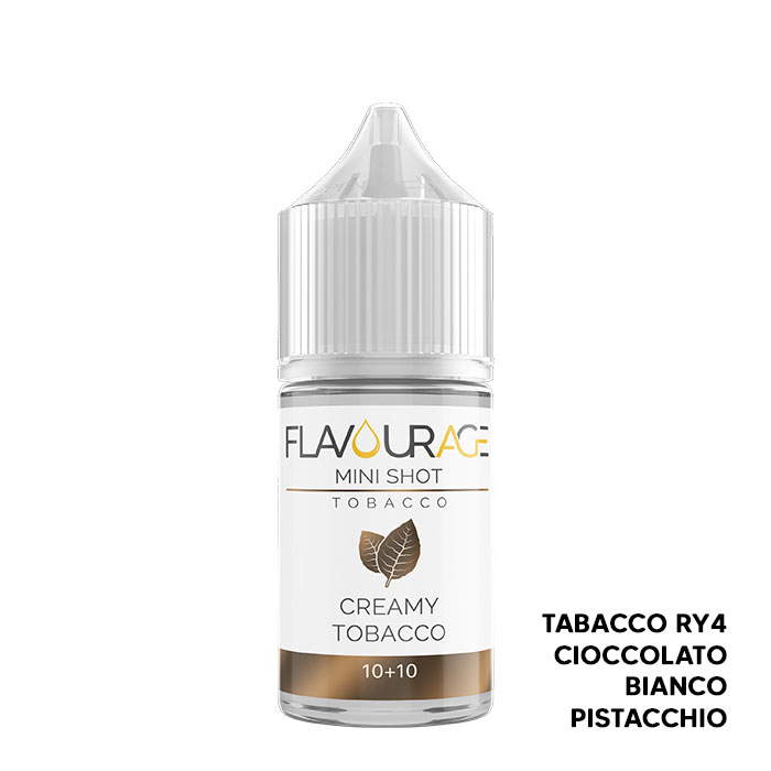 CREAMY TOBACCO - Tobacco - Aroma Mini Shot 10+10 - Flavourage CREAMY TOBACCO - Tobacco - Aroma Mini Shot 10+10 - Flavourage