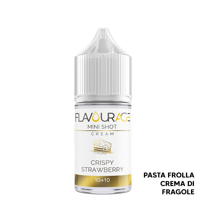 CRISPY STRAWBERRY - Aroma Mini Shot 10+10 - Flavourage CRISPY STRAWBERRY - Aroma Mini Shot 10+10 - Flavourage