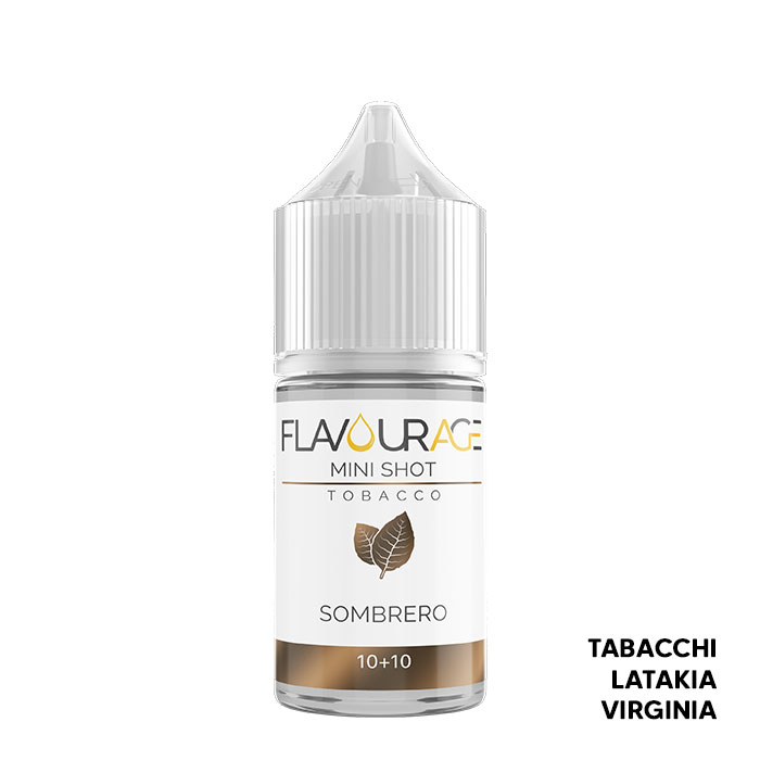 SOMBRERO - Tobacco - Aroma Mini Shot 10+10 - Flavourage SOMBRERO - Tobacco - Aroma Mini Shot 10+10 - Flavourage