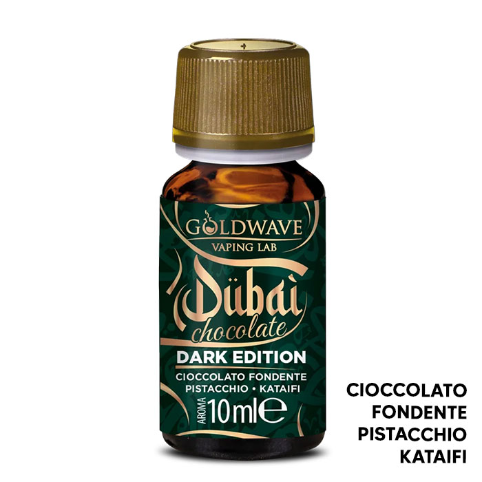DARK EDITION - Dubai Chocolate - Aroma Concentrato 10ml - Goldwave DARK EDITION - Dubai Chocolate - Aroma Concentrato 10ml - Goldwave