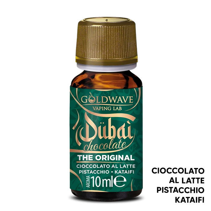 THE ORIGINAL - Dubai Chocolate - Aroma Concentrato 10ml - Goldwave THE ORIGINAL - Dubai Chocolate - Aroma Concentrato 10ml - Goldwave