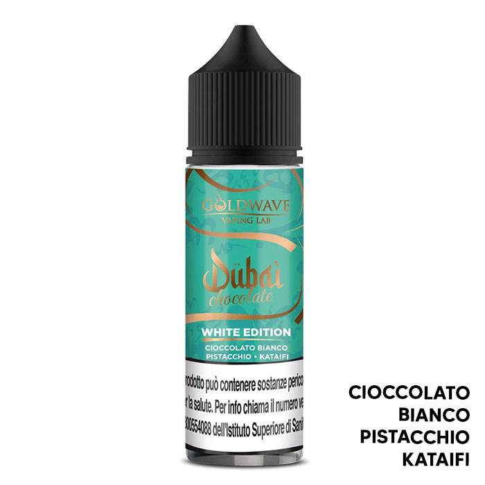 WHITE EDITION - Dubai Chocolate - Liquido Scomposto 20ml - Goldwave WHITE EDITION - Dubai Chocolate - Liquido Scomposto 20ml - Goldwave