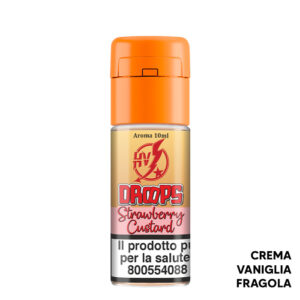 STRAWBERRY CUSTARD - Drops - Aroma Concentrato 10ml - Flavourart