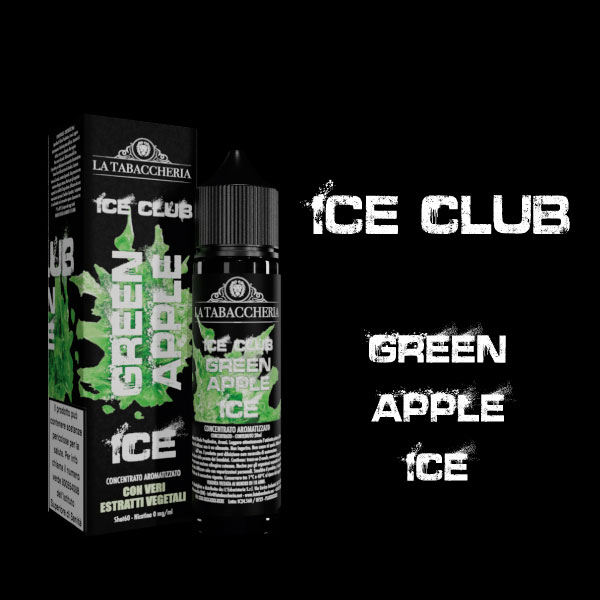 GREEN APPLE ICE - Linea Ice Club - Liquido Scomposto 20ml - La Tabaccheria GREEN APPLE ICE - Linea Ice Club - Liquido Scomposto 20ml - La Tabaccheria