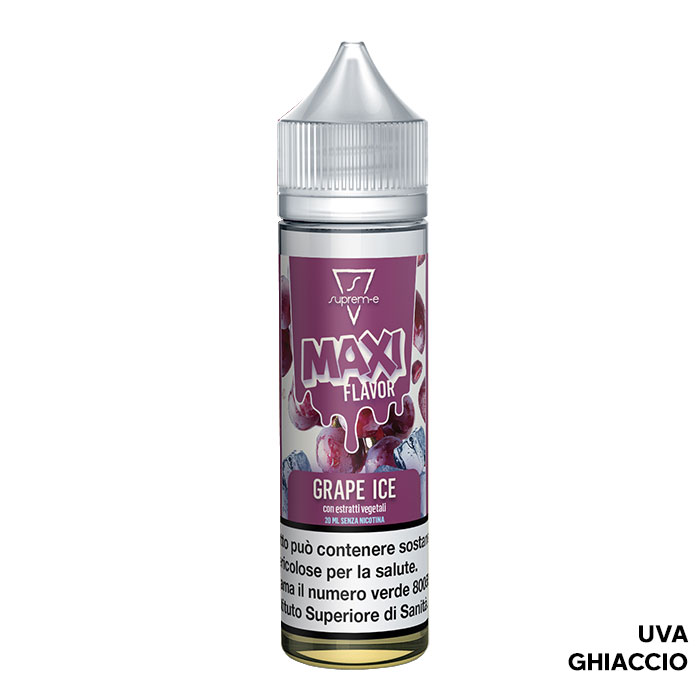 GRAPE ICE - Maxi Flavor - Liquido Scomposto 20ml - Suprem-e GRAPE ICE - Maxi Flavor - Liquido Scomposto 20ml - Suprem-e