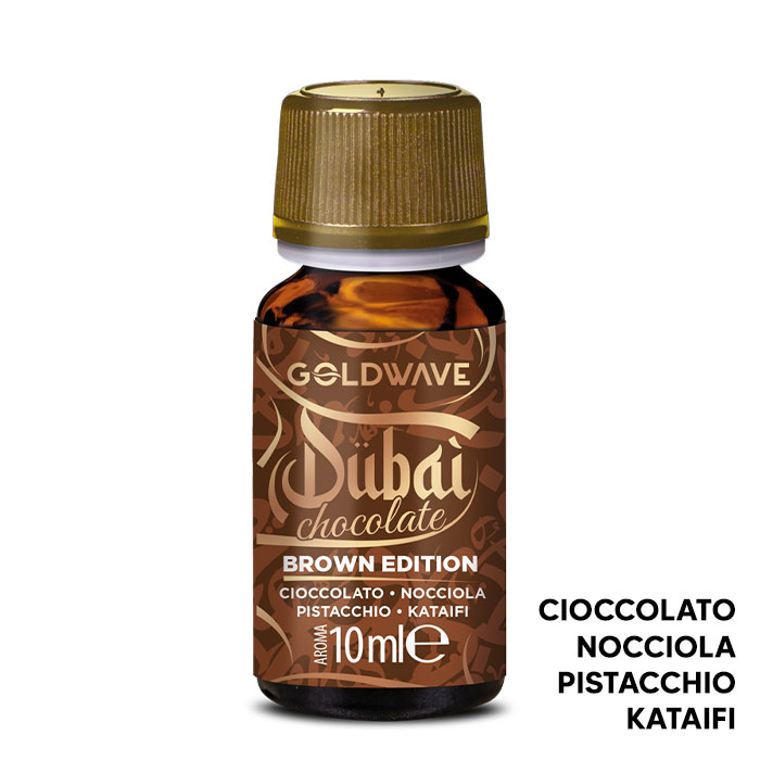 BROWN EDITION - Dubai Chocolate - Aroma Concentrato 10ml - Goldwave BROWN EDITION - Dubai Chocolate - Aroma Concentrato 10ml - Goldwave