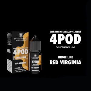 RED VIRGINIA – Organic 4 Pod – Aroma Concentrato 10ml – La Tabaccheria