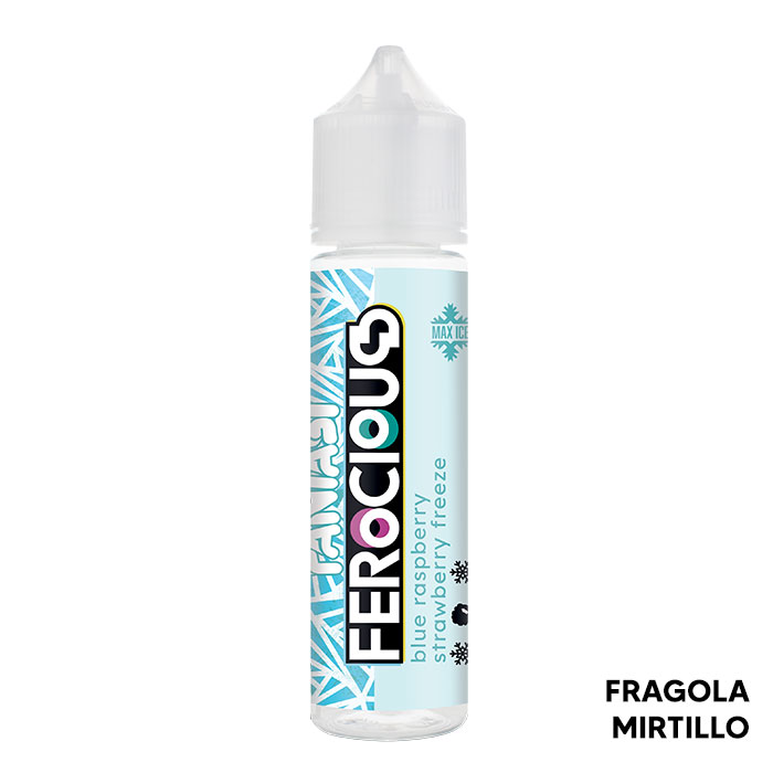 BLUE RASPBERRY STRAWBERRY - Ferocious Maxi Ice - Liquido Scomposto 20ml - Fantasi - immagine 1